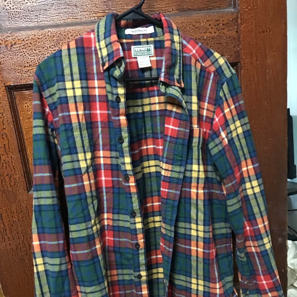 L.L. Bean traditional fit men’s flannel